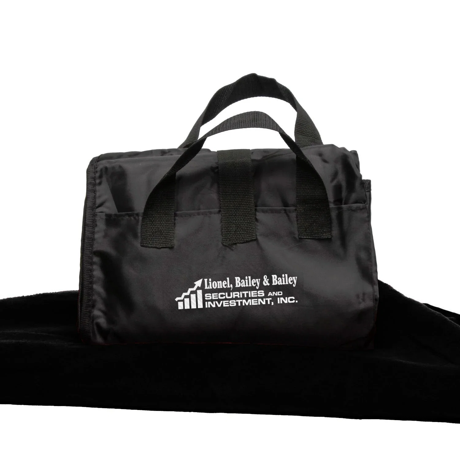Fleece / Nylon Picnic Blanket — Black — view 4