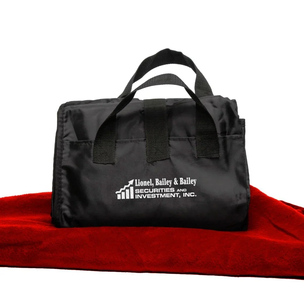 Fleece / Nylon Picnic Blanket — Red