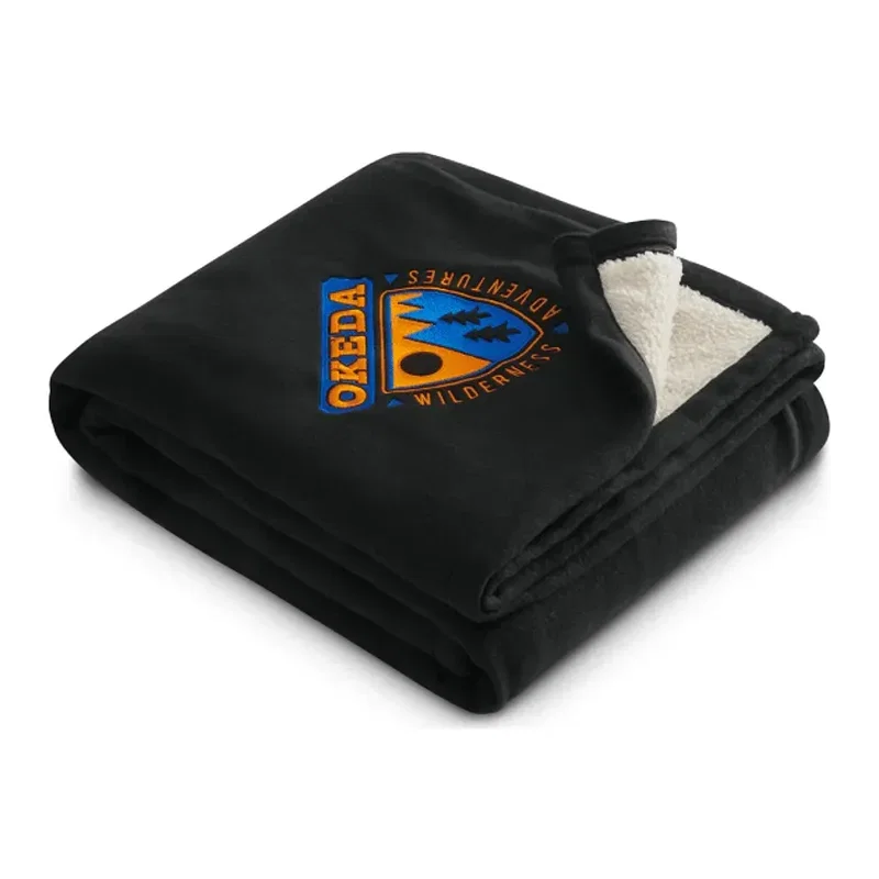 Personalized Fleece-Sherpa Blanket (60" x 50") — view 5