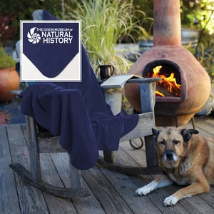 Anti-Pill Polar Fleece Throw Blanket, 50" x 60" 100% Polyester, Embroidered