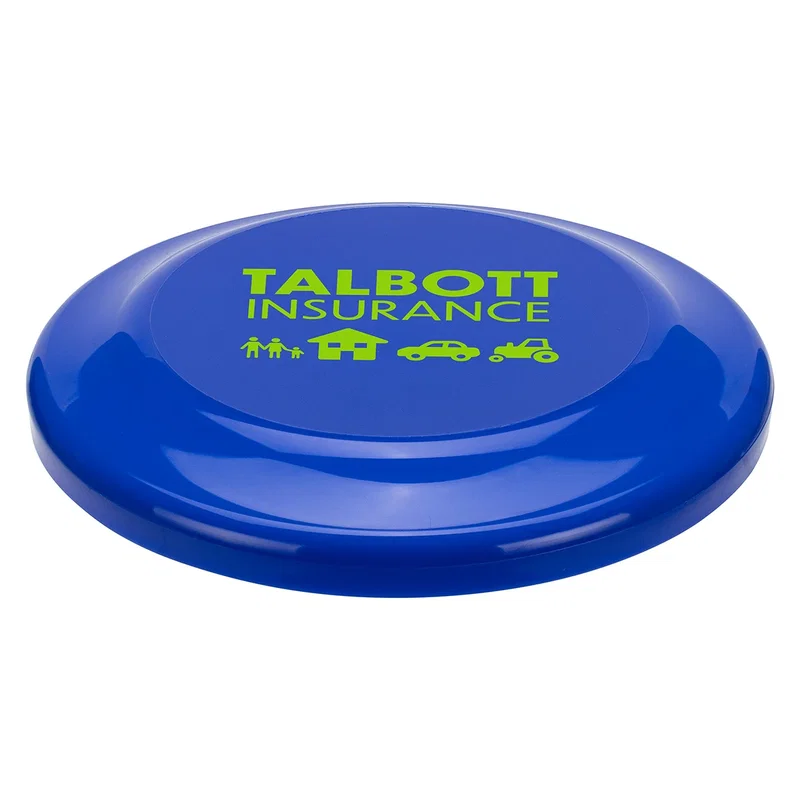 Flick Flyer disc shown top-down, highlighting the small size's logo imprint area