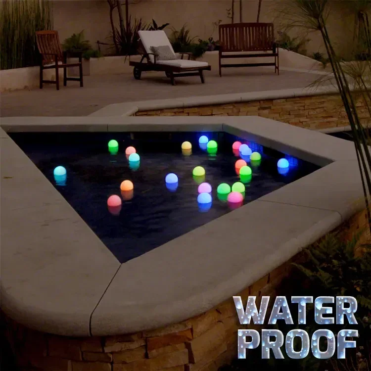 Floating Lights for Pool 3" Deco Balls — view 2