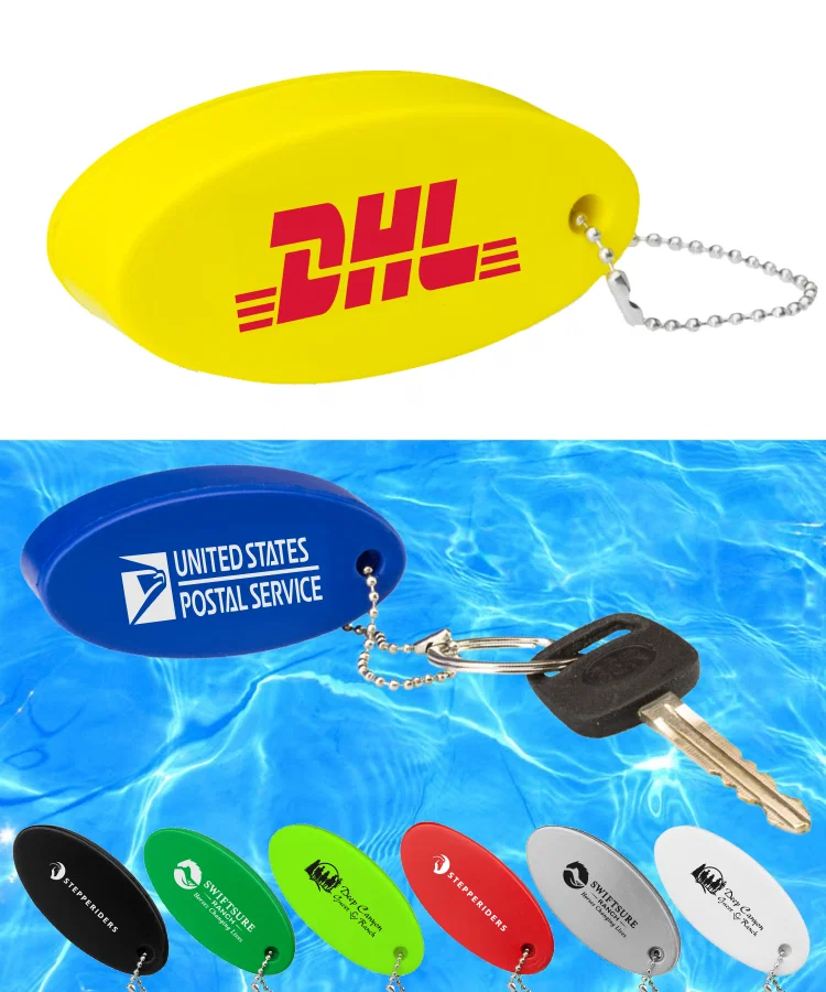 Floating Stress Ball Keychain