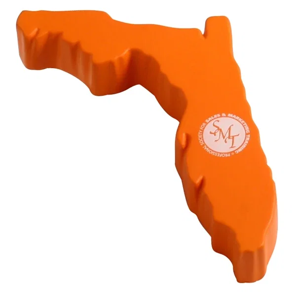 Florida state shaped polyurethane stress reliever, about 5-1/4 inches long