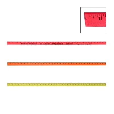Bright pink measuring stick shown at full 36 inch length