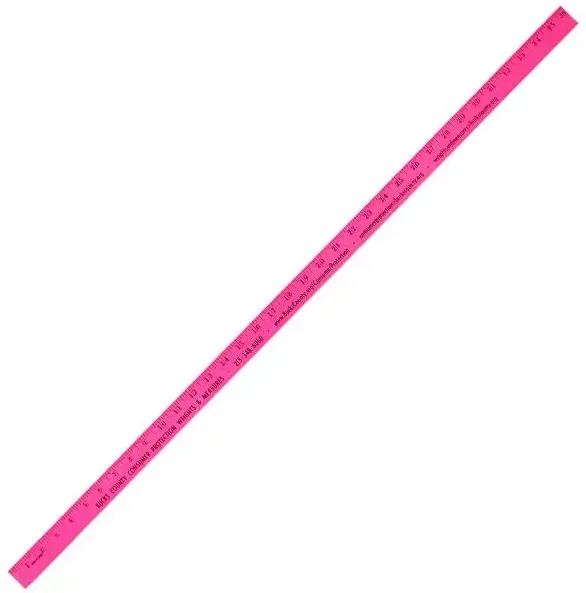 Fluorescent Finish Yardsticks — view 2