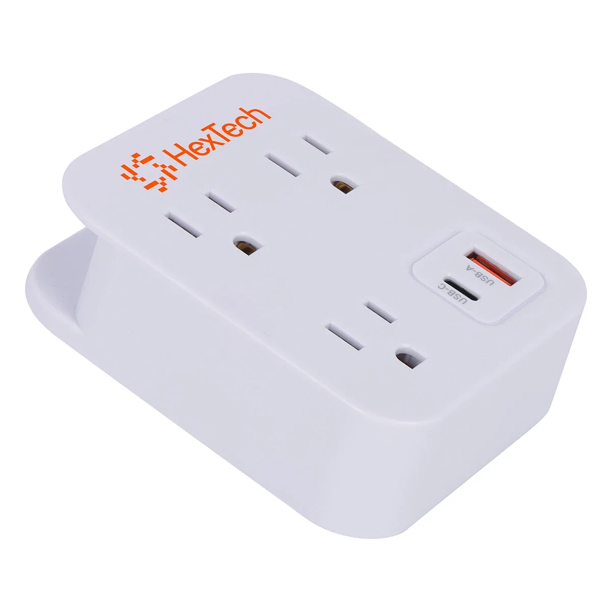 Side profile of the Flux 2.0 Wall Charger & Phone Holder