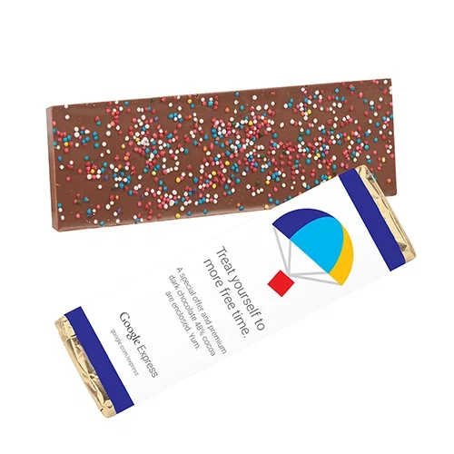 Foil-Wrapped 2.25 oz Belgian Chocolate Bar — view 11