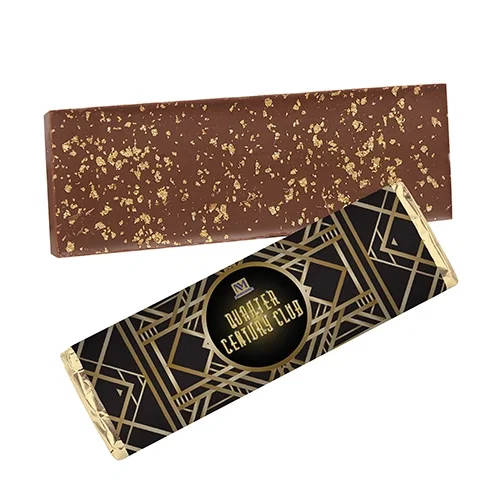 Foil-Wrapped 2.25 oz Belgian Chocolate Bar — view 3