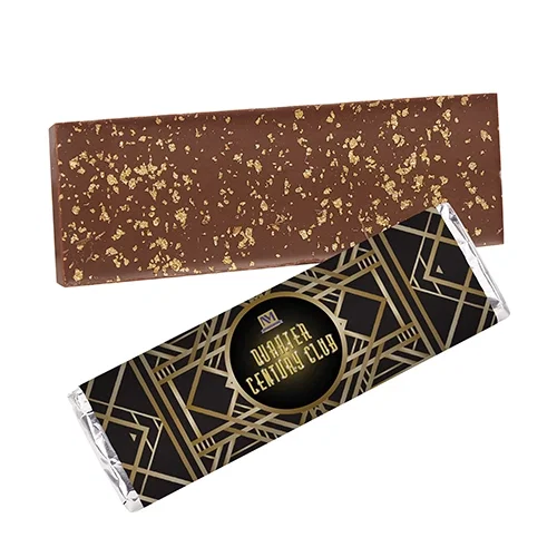 Foil-Wrapped 2.25 oz Belgian Chocolate Bar — view 4