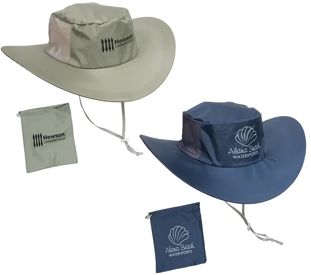Fold 'N Go Packable Nylon Bucket Hat, custom branded bucket hat for sun protection
