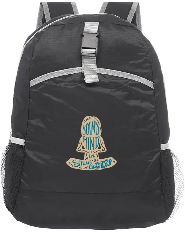 Custom Foldable Backpack - 2-Pack (2 Color) — view 3