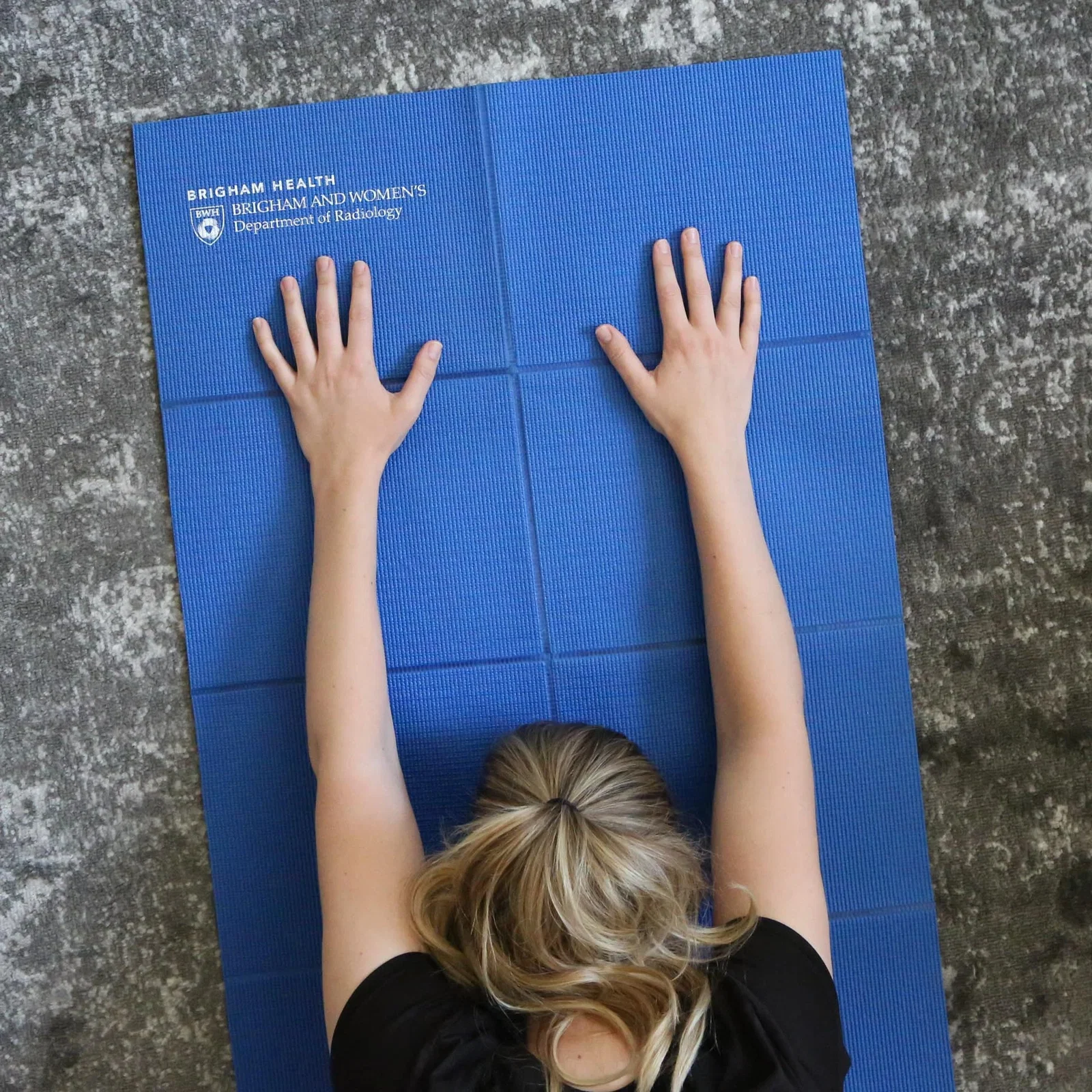 Foldable Lotus Bound Yoga Mat in use