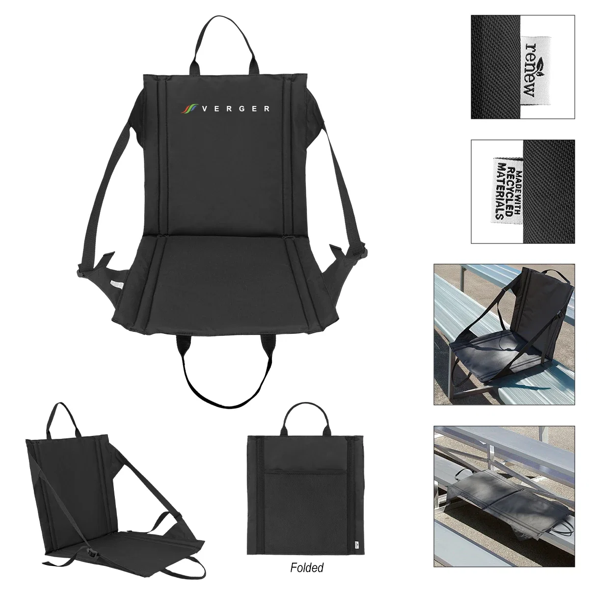 Backrest and seat opened for use