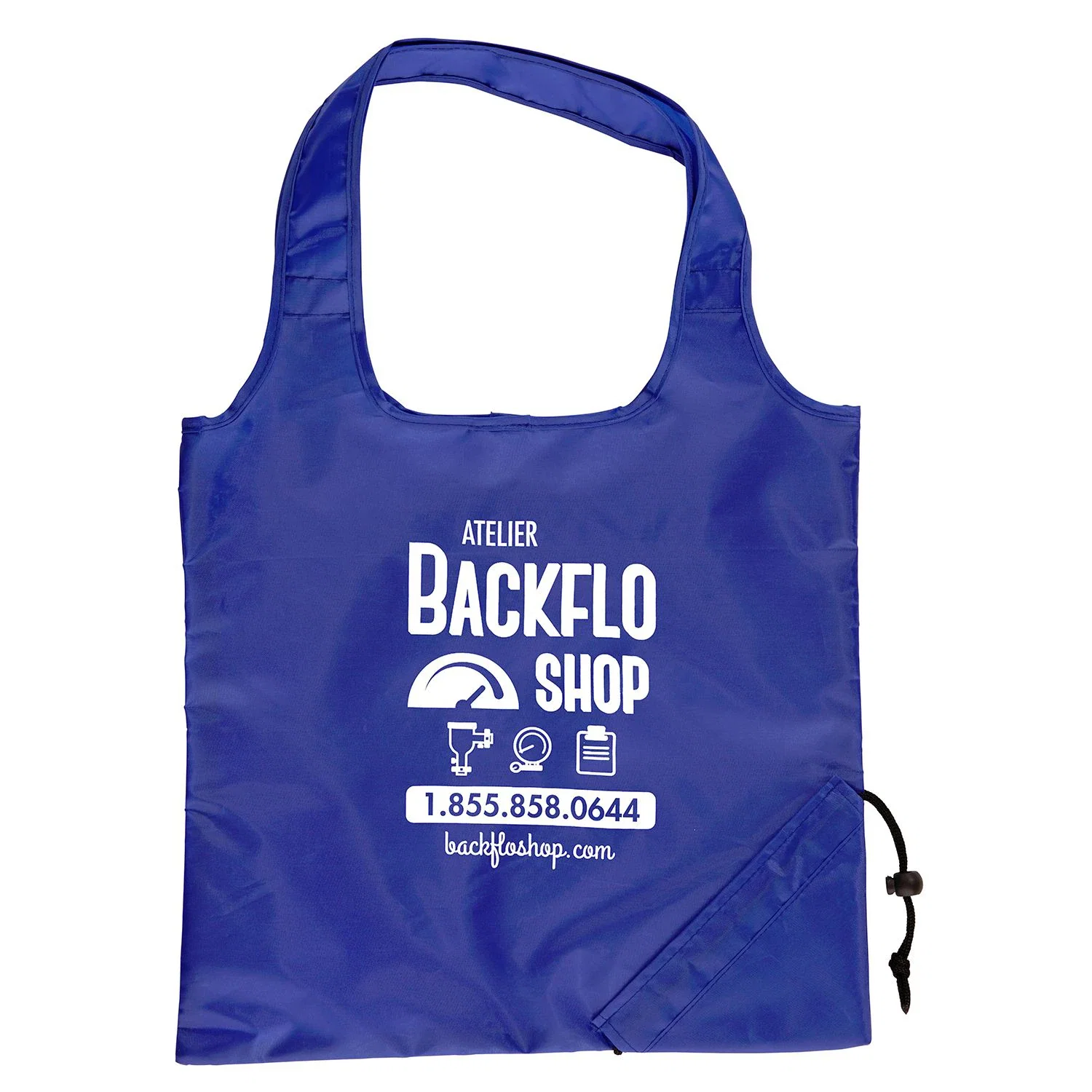 Foldaway Tote Bag — Blue
