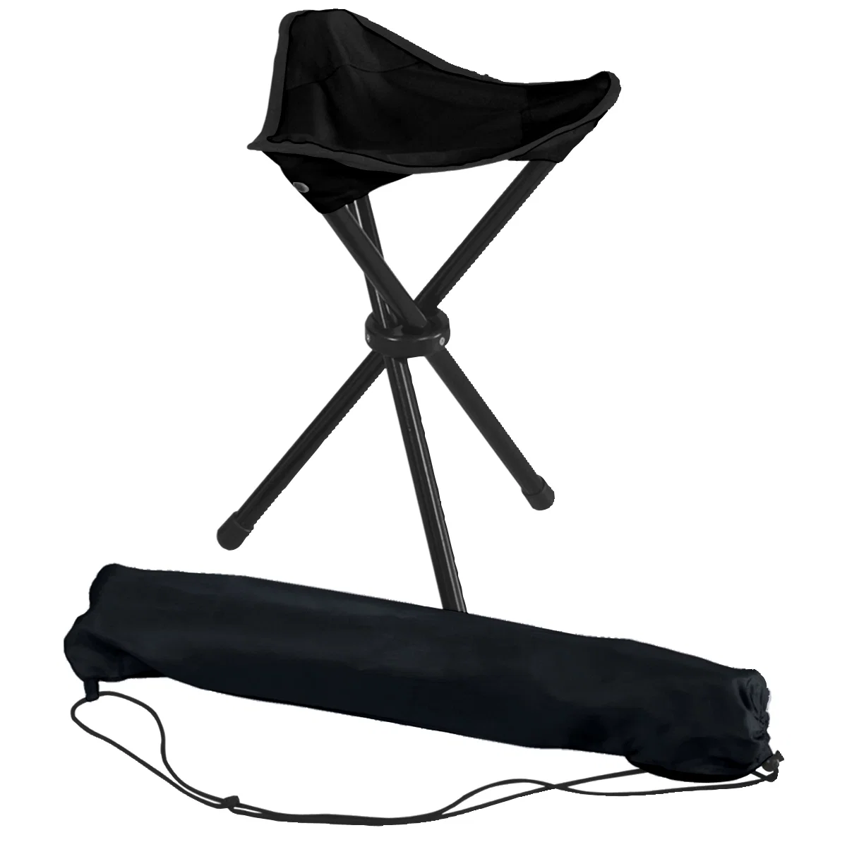 Carrying bag shown beside the folded stool