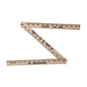 Folding Yardsticks-Natural Finish
