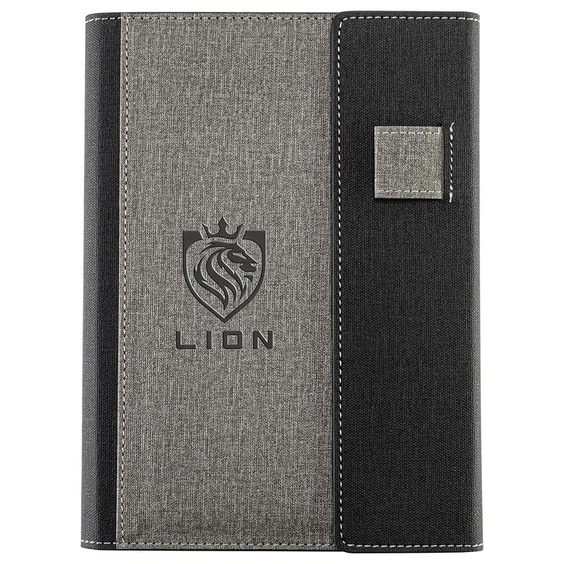 Closed view of the Folio Refillable Hardcover Journal showing the magnetic closure