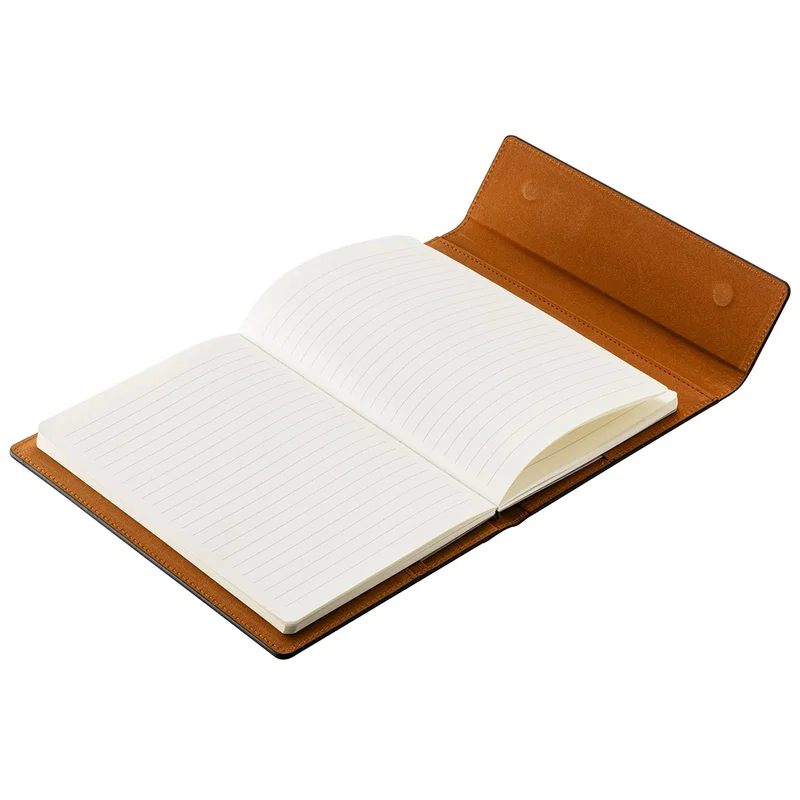 Back view of the branded Folio Refillable Hardcover Journal