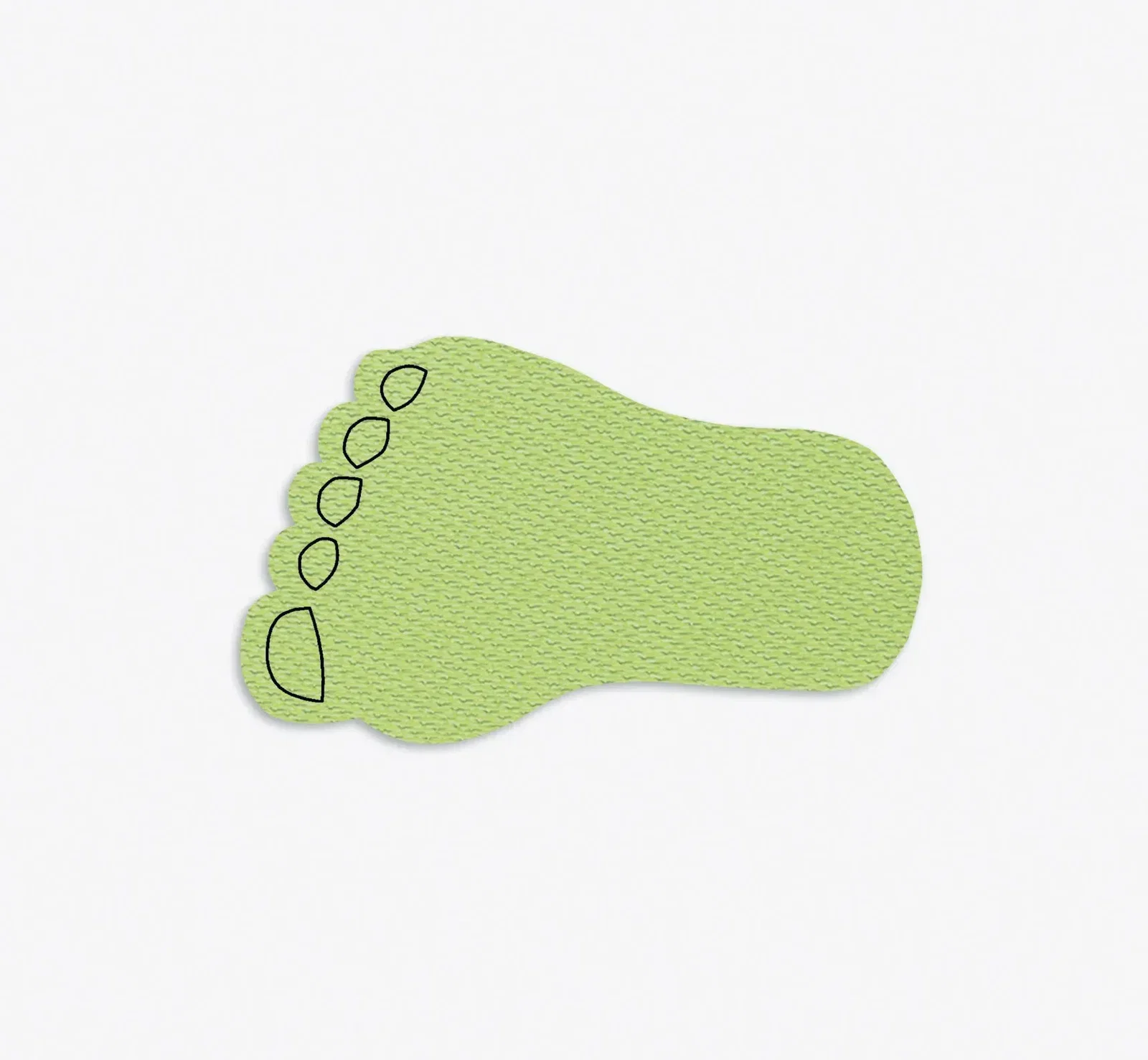 Foot Shape Jar Opener. Foot-shaped rubber jar opener for podiatry clinic giveaways, view 4