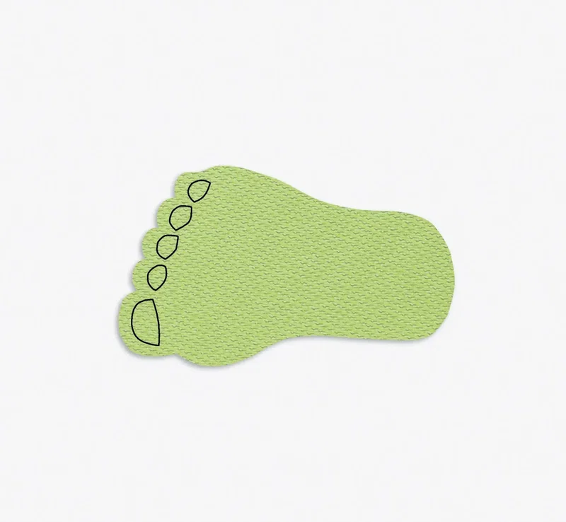 Foot Shape Jar Opener. Foot-shaped rubber jar opener for podiatry clinic giveaways, view 4