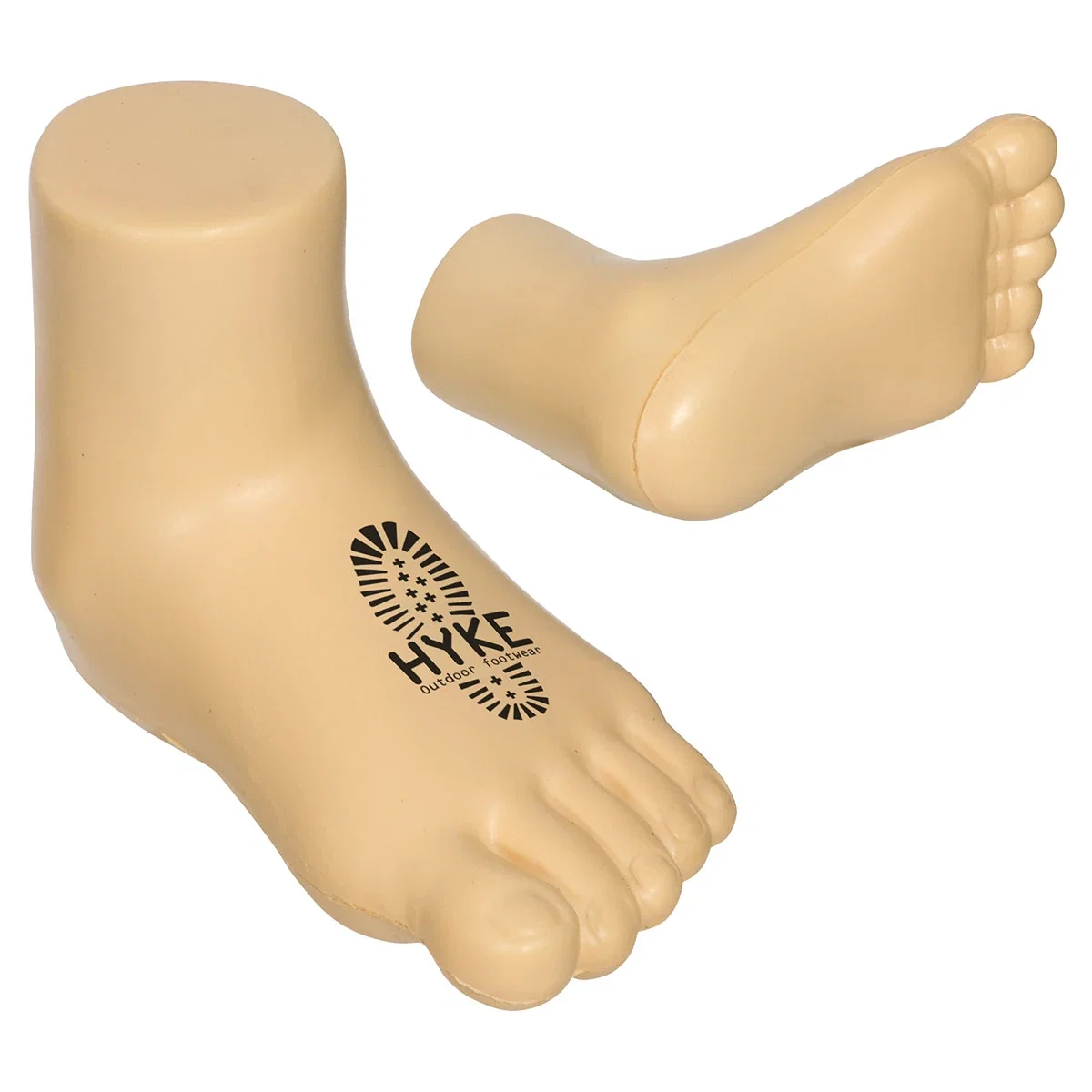 Foot shaped polyurethane stress reliever, 4 x 2-3/4 x 1-3/4 inches