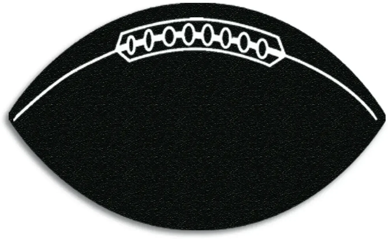 Football Jar Opener. Football-shaped natural rubber jar opener for tailgate and sports giveaways, view 3