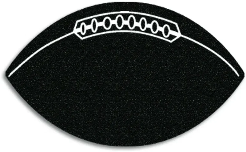 Football Jar Opener. Football-shaped natural rubber jar opener for tailgate and sports giveaways, view 3