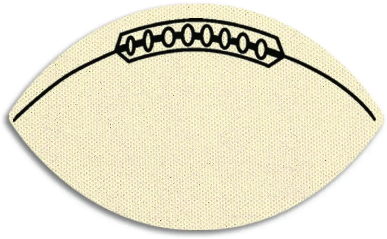 Football Jar Opener. Football-shaped natural rubber jar opener for tailgate and sports giveaways, view 4