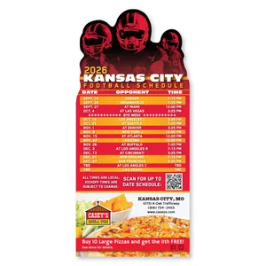 Customized Football Schedule Magnet