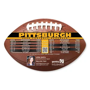 7 x 4.49 Inch Football Team Schedule Magnet, Full-Color Imprint