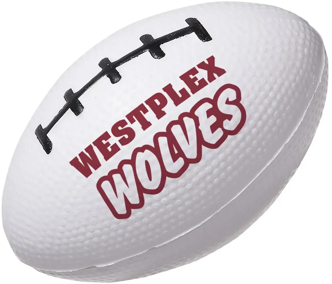 Branded Slo-Release Serenity Squishy squeeze toy, alternate front view with logo imprint