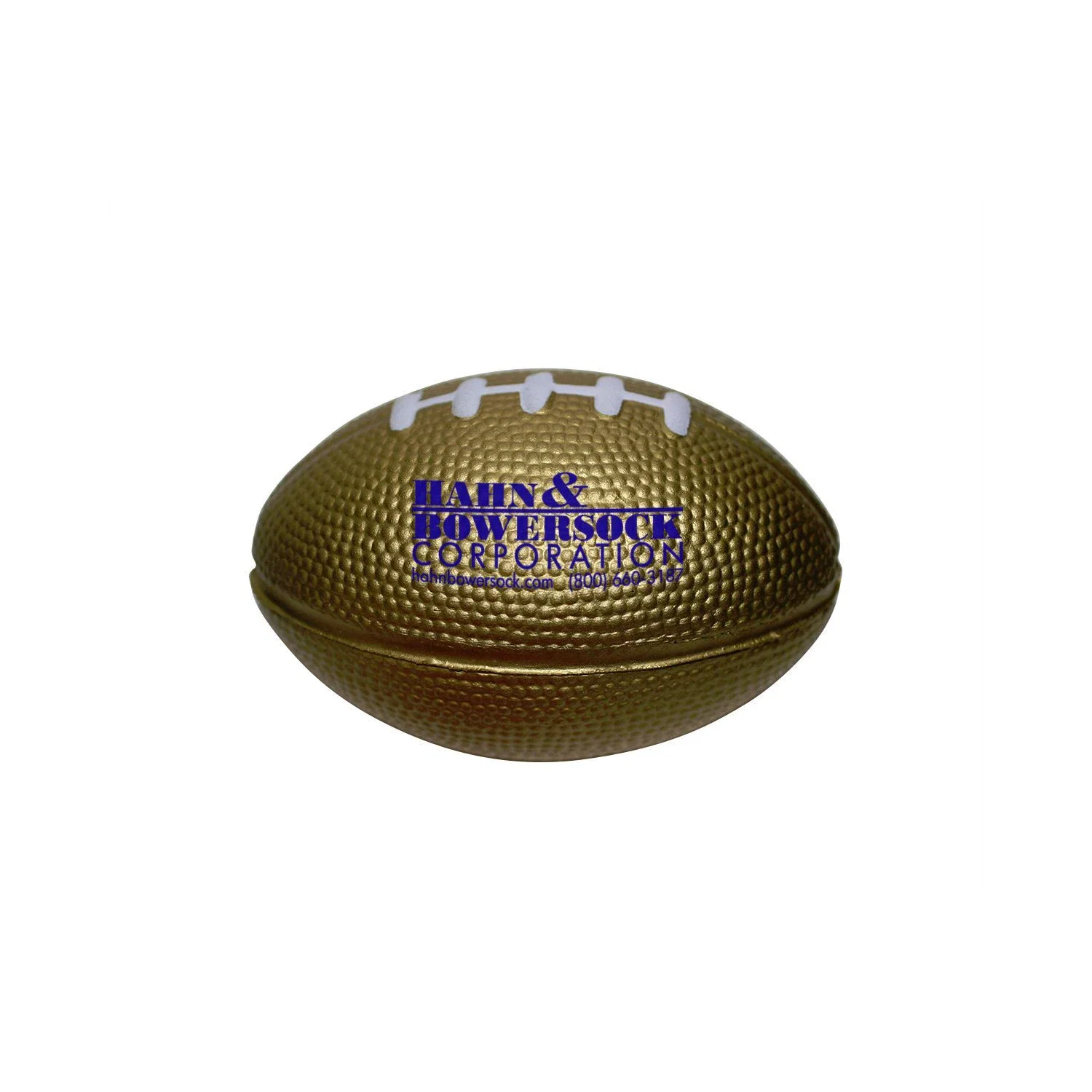 Personalized Football Stress Ball — Gold — view 2