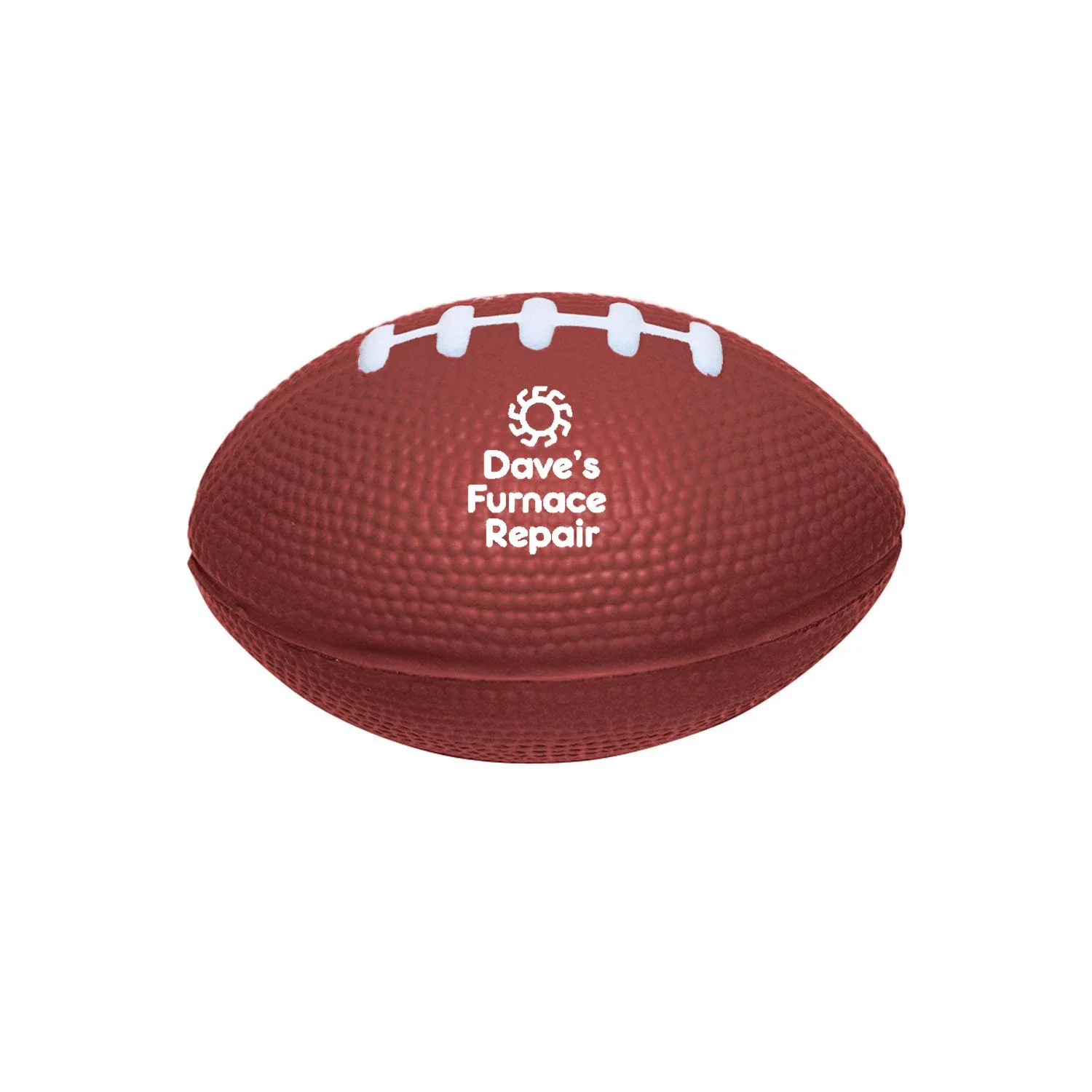 Personalized Football Stress Ball — Brown — view 3