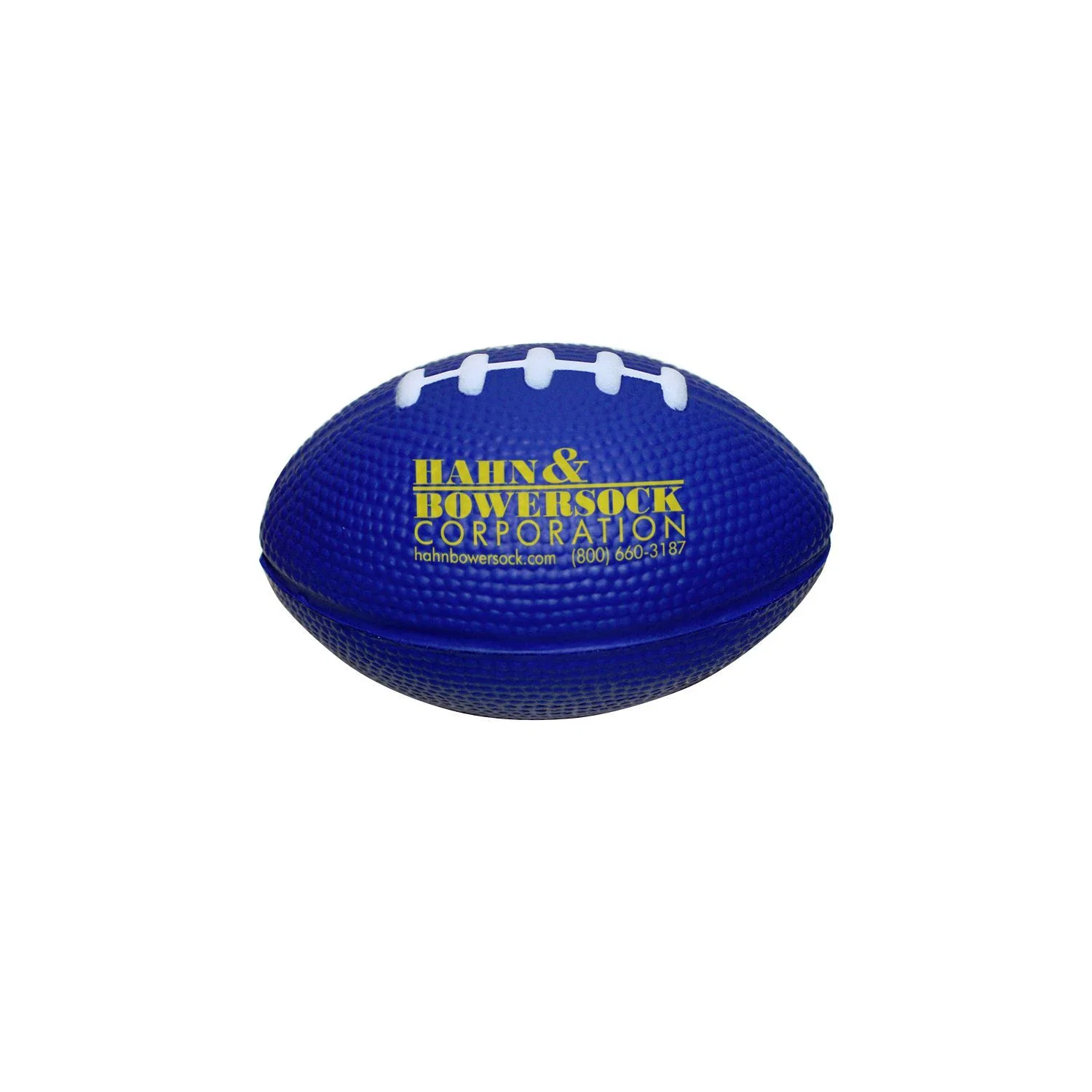 Personalized Football Stress Ball — Blue — view 4