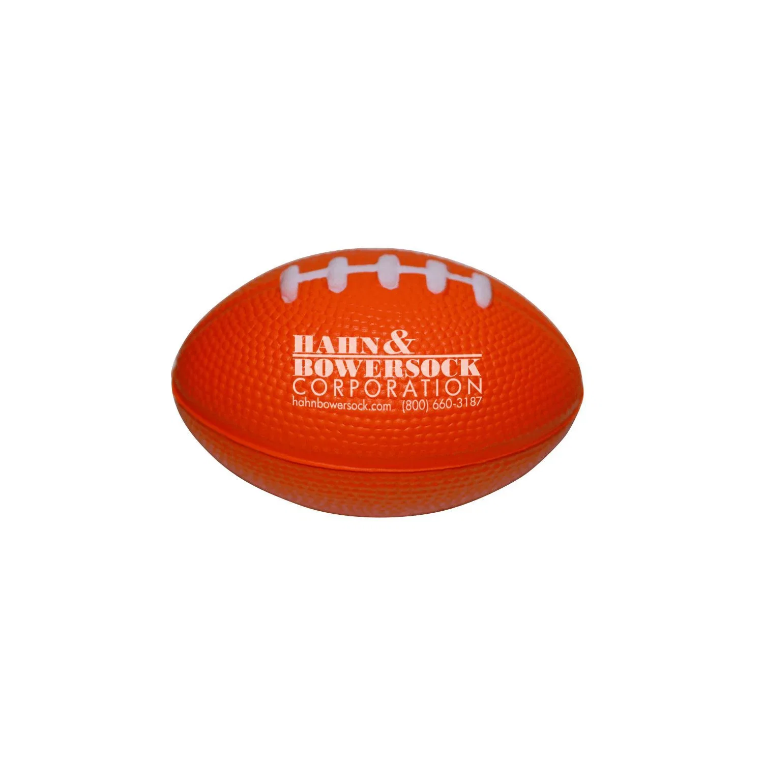 Personalized Football Stress Ball — Orange — view 5