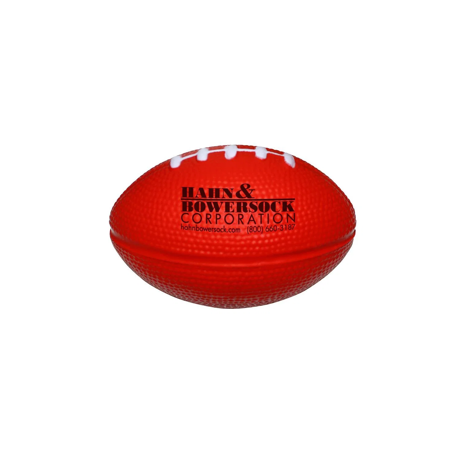 Personalized Football Stress Ball — Red — view 6