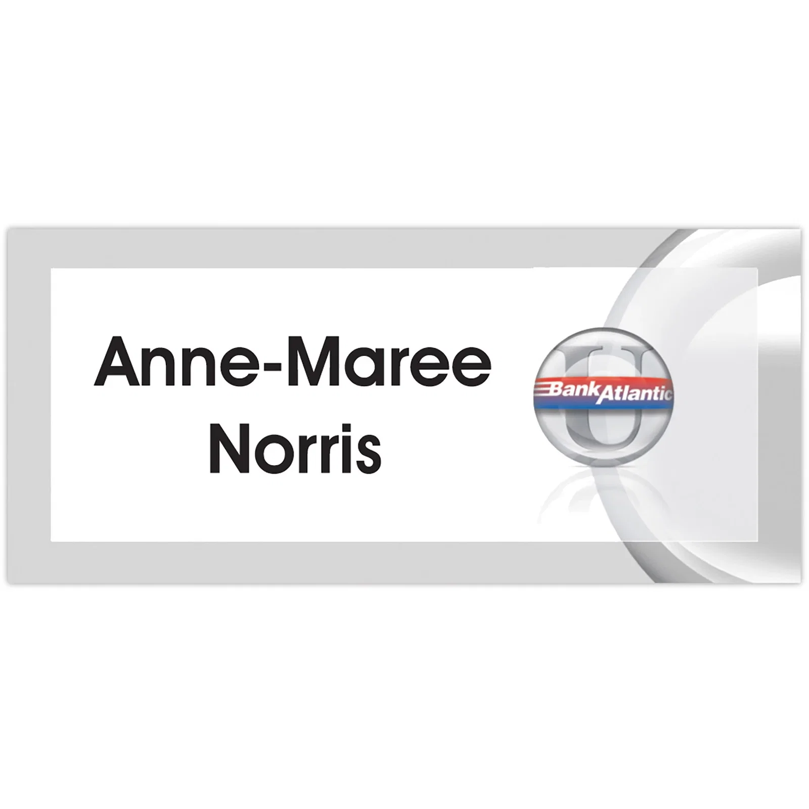 Fort Worth Plastic Name Badge: 3-6 Sq In