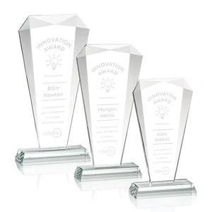 Starfire Crystal Gemstone Award with Faceted Top and Sides