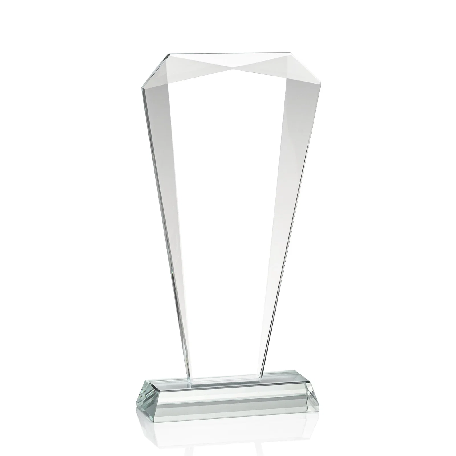 Custom Starfire Crystal Gemstone Award with Faceted Top and Sides for volunteer appreciation