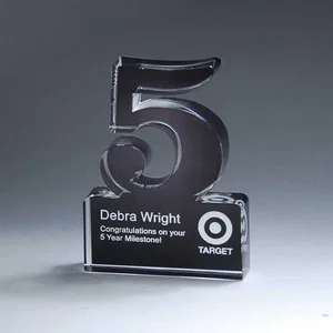 Freestanding Year Anniversary Award — 5 Sizes