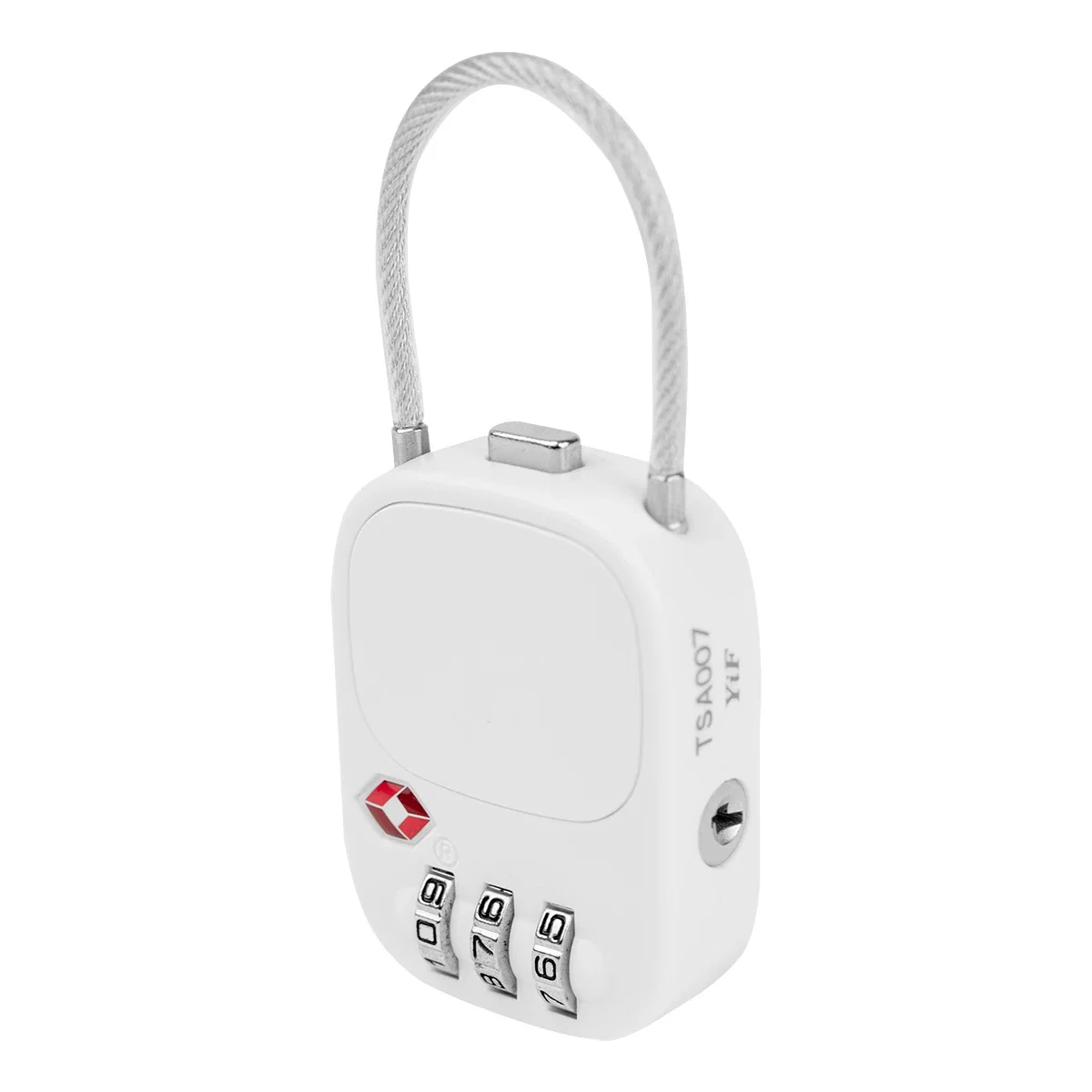 Flat face of the lock offers space for a logo