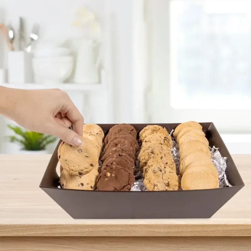 Fresh Beginnings Cookie Gift Tray held in hand