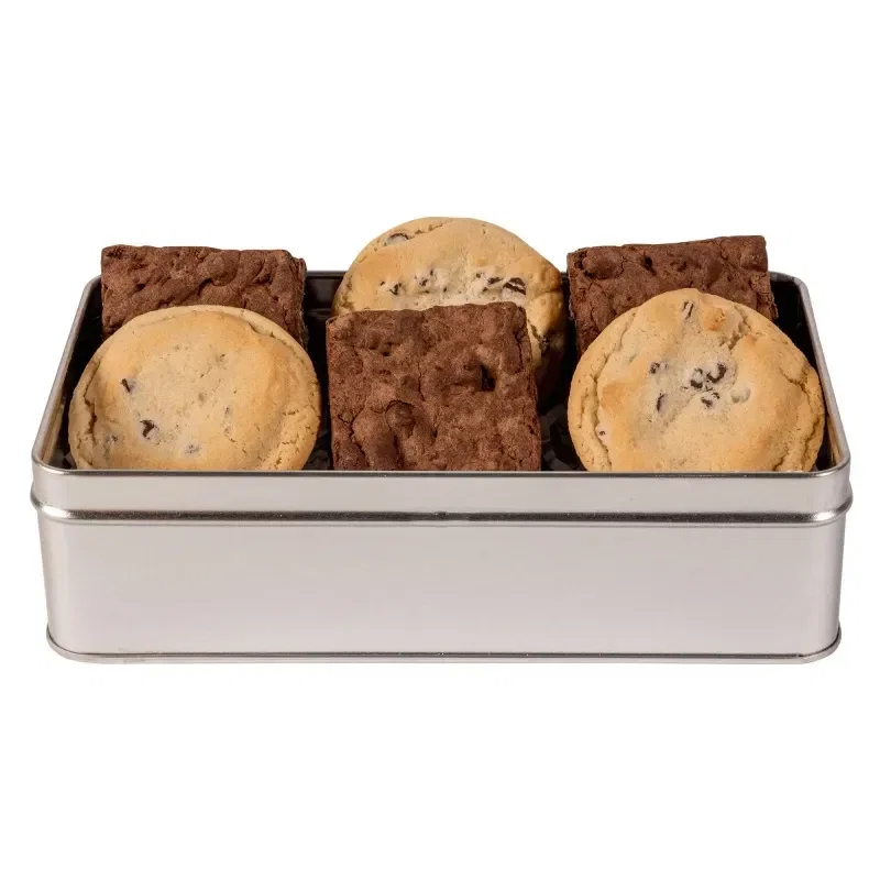 Fresh Beginnings Fudge Brownies & Chocolate Chip Cookies in Tin — view 2