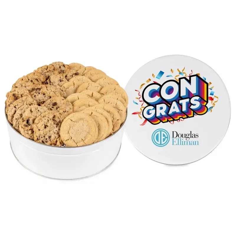 Fresh Beginnings Gourmet Custom Cookie Tin (2 Flavor Choice) — view 2