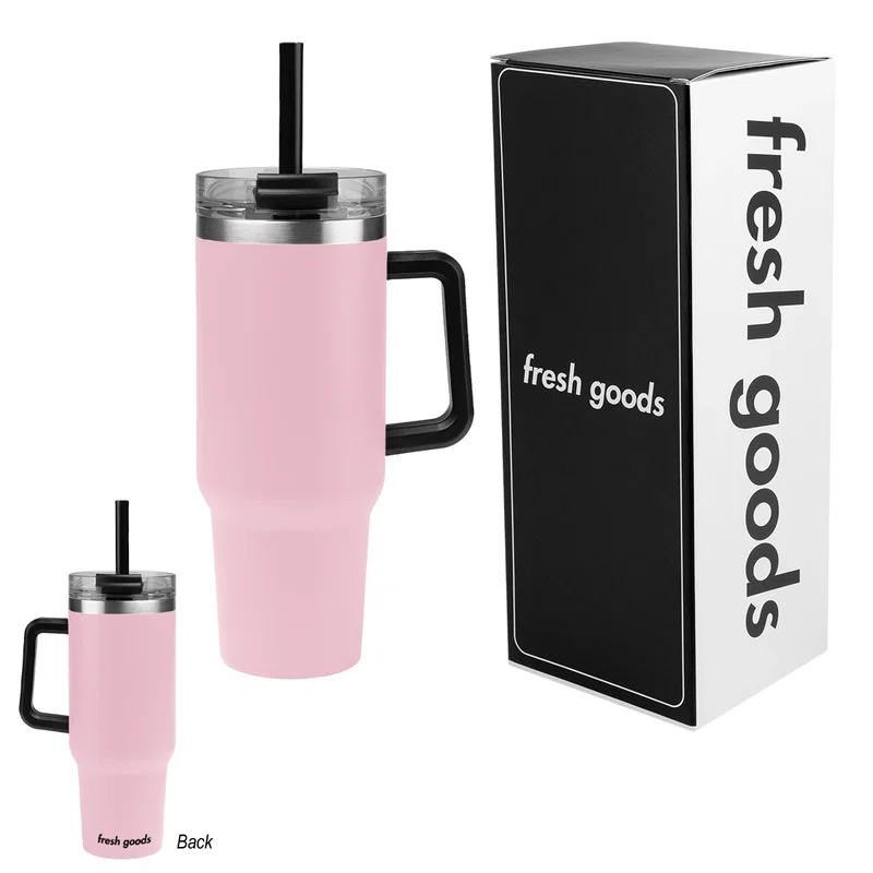 Ready for water, coffee or iced tea at a desk