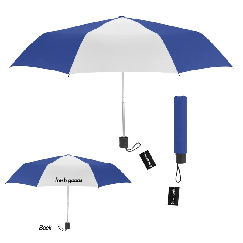 Compact rain shield for commutes, campuses and travel days