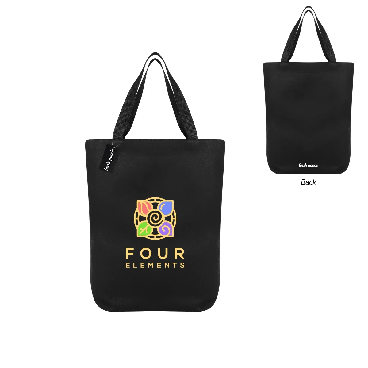 Side gusset gives the bag about four inches of depth
