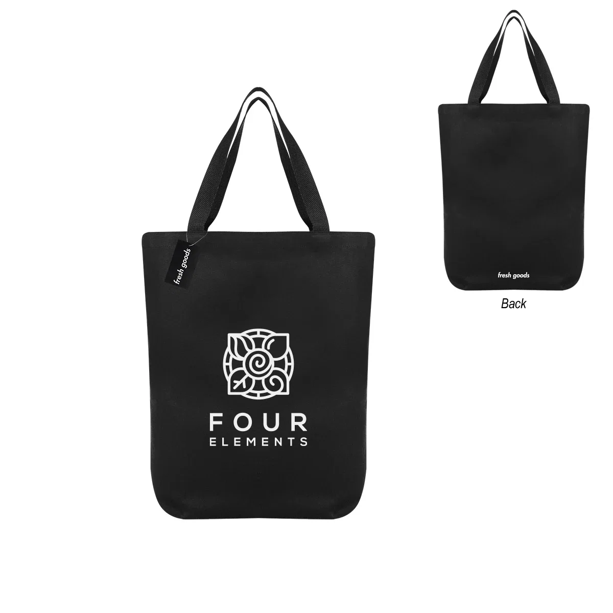 Filled with groceries, the tote keeps a boxy standing shape