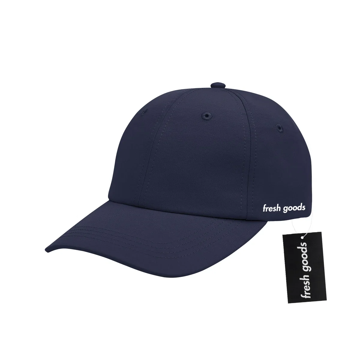 Three quarter view of the headwear on a plain backdrop